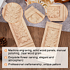 Rubber Wood Carved Onlay Applique AJEW-WH0165-91-6