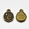 Antique Bronze Plated Alloy Rhinestone Charms ALRI-J152-C-NF-1