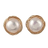 Natural Cultured Freshwater Pearl Stud Earrings EJEW-JE07379-3
