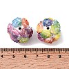 Opaque Acrylic & Rhinestone & Resin Beads OACR-D039-07-3