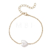 Natural Keshi Pearl Beads Link Bracelets BJEW-JB13171-2