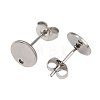 Non-Tarnish 304 Stainless Steel Stud Earring Findings X-STAS-R063-35-1