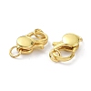 Brass Lobster Claw Clasps KK-B046-04G-2