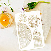 Plastic Drawing Painting Stencils Templates DIY-WH0396-473-3