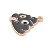 Alloy Enamel Pendants ENAM-A008-26KCG-2
