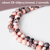 Natural Pink Zebra Jasper Beads G-OC0001-22-6mm-4