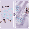 20Pcs Transparent Plastic Nail Art Tool Storage Box CON-BC0007-03D-6