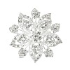 Flower Platinum
Alloy Rhinestone Brooches for Backpack Clothes PW-WG7E9AC-02-1