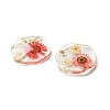 Inner Dried Flower Transparent Resin Pendants RESI-A043-04B-2