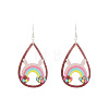 Wood Dangle Earrings FS-WG957CE-05-1