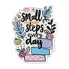 Motivational Quote Small Steps Everyday Printed Acrylic Pendants MACR-K362-01H-1