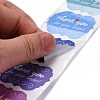 Lace Shape Paper Thank You Stickers DIY-C042-01-4