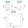 Transparent Acrylic Earring Hanging Display Stands EDIS-FH0001-04-2