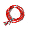 Glass Seed Beads Wrap Bracelets for Women PW-WGF01E4-11-1