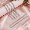 6Pcs Alloy & Resin Rhinestones Bikini Buckle Chain DIY-CY0003-22-4