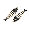 Brass Enamel Pendants KK-CBA6818-03G-01-2