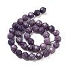 Natural Lepodolite Beads Strands G-C150-B03-02-4