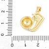 Sports Theme Brass Enamel Pendants KK-A297-07C-G-3