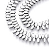 Electroplated Synthetic Non-magnetic Hematite Beads Strands G-T139-65I-3
