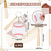 15Pcs Theaceae Wood Baseball Bat & Acrylic Baseball & Alloy Enamel Pendant Keychains KEYC-SW00030-2