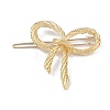 Bowknot Alloy Hair Barrettes AJEW-A056-03B-G-2