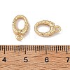 SHEGRACE Brass Micro Pave Clear Cubic Zirconia Spring Gate Rings XGRQ58425-760G-3