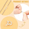 20Pcs 2 Styles Brass Spring Ring Clasps KK-YW0004-53-5