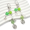 2Pcs Alloy & Acrylic Pendant Decorations HJEW-YW00330-2