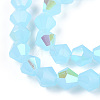Imitation Jade Electroplate Glass Beads Strands EGLA-A039-J6mm-L03-2