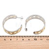 304 Stainless Steel Hollow Link Chain Stud Earrings for Women SA-CBA45D5-33GP-5