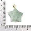 Natural Flower Amazonite Pendants G-Z157-01G-12-3