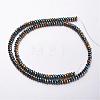 Faceted Non-magnetic Synthetic Hematite Bead Strands G-F337-35-2