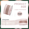 10 Yards Hot Stamping Polyester Satin Ribbons SRIB-WH0011-169A-2