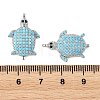 SHEGRACE Brass Synthetic Turquoise Pendants XGRQ5K404-840P-3