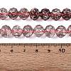 Crackle Transparent Glass Beads Strands GLAA-N063-10mm-15-2