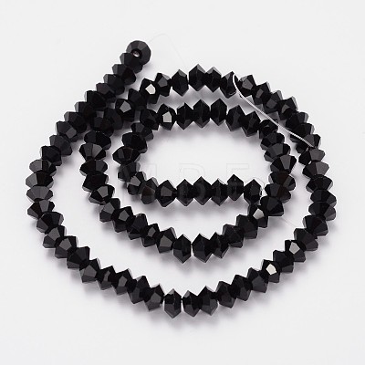 Faceted Bicone Glass Bead Strands GLAA-J083-A06-1