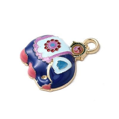 Alloy Rhinestone Pendants FIND-H055-07G-1