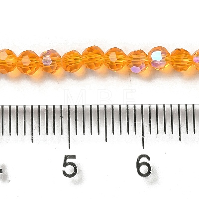 Electroplate Transparent Glass Beads Strands EGLA-A035-T3mm-L05-1