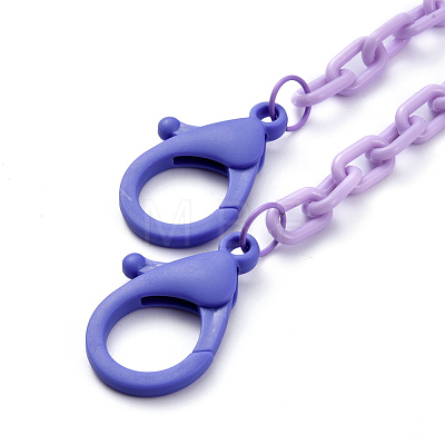 Personalized ABS Plastic Cable Chain Necklaces NJEW-JN02849-04-1