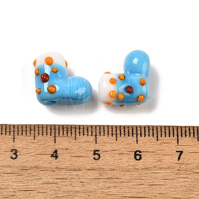 Handmade Lampwork Bumpy Beads Strands LAMP-U001-01G-1-1