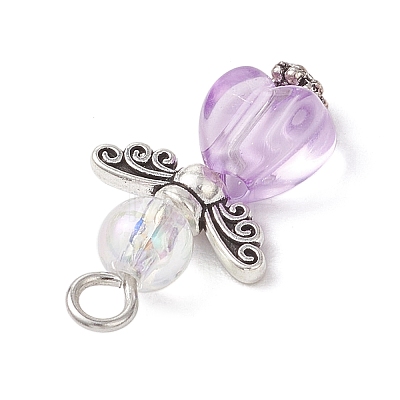 Transparent Acrylic Pendants PALLOY-JF04252-1