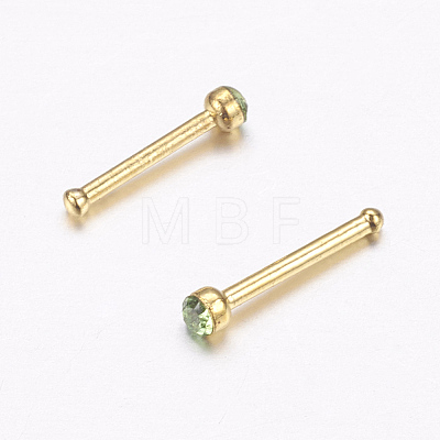 316L Surgical Stainless Steel Nose Studs Nose Piercing Jewelry X1-AJEW-P063-02-2mm-1