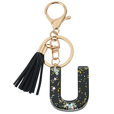 1Pc Resin Letter Keychains KEYC-TADJ0001-09U-1