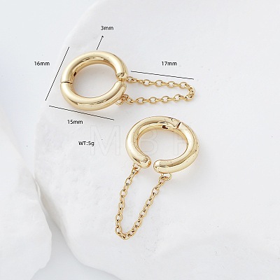 304 Stainless Steel Cuff Earrings RC5988-1