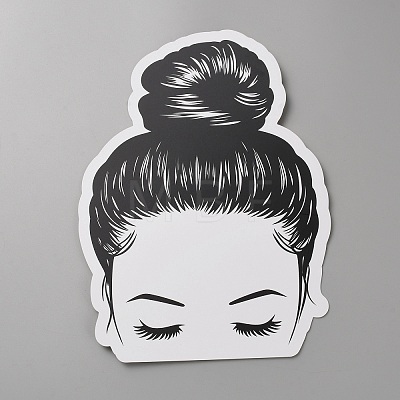 Paper Hair Tie Display Cards CDIS-WH0021-040C-1