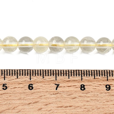 Natural Lemon Quartz(Heated) Beads Strands G-B167-A11-6mm-1