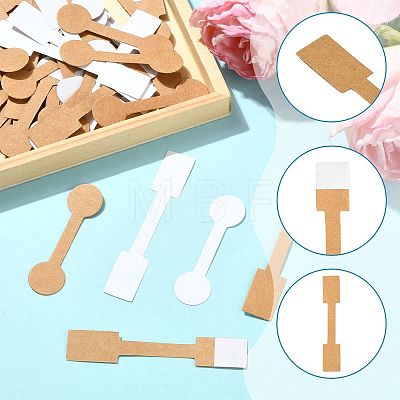 500Pcs Folding Blank Paper Jewelry Price Tags CDIS-FS0001-35B-1