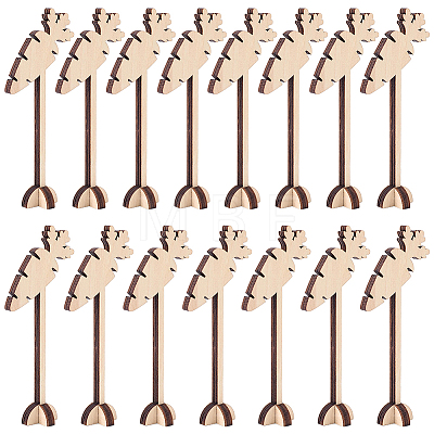 15Pcs Wood Menu Selection Sign AJEW-FG0005-87B-1