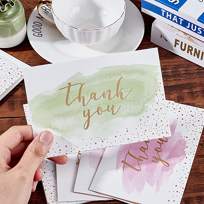 CRASPIRE Envelope and Thank You Cards Sets DIY-CP0001-80-1