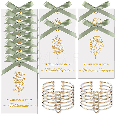 12Pcs Knot Iron Torque Bangles for Women BJEW-JOY0001-09B-1